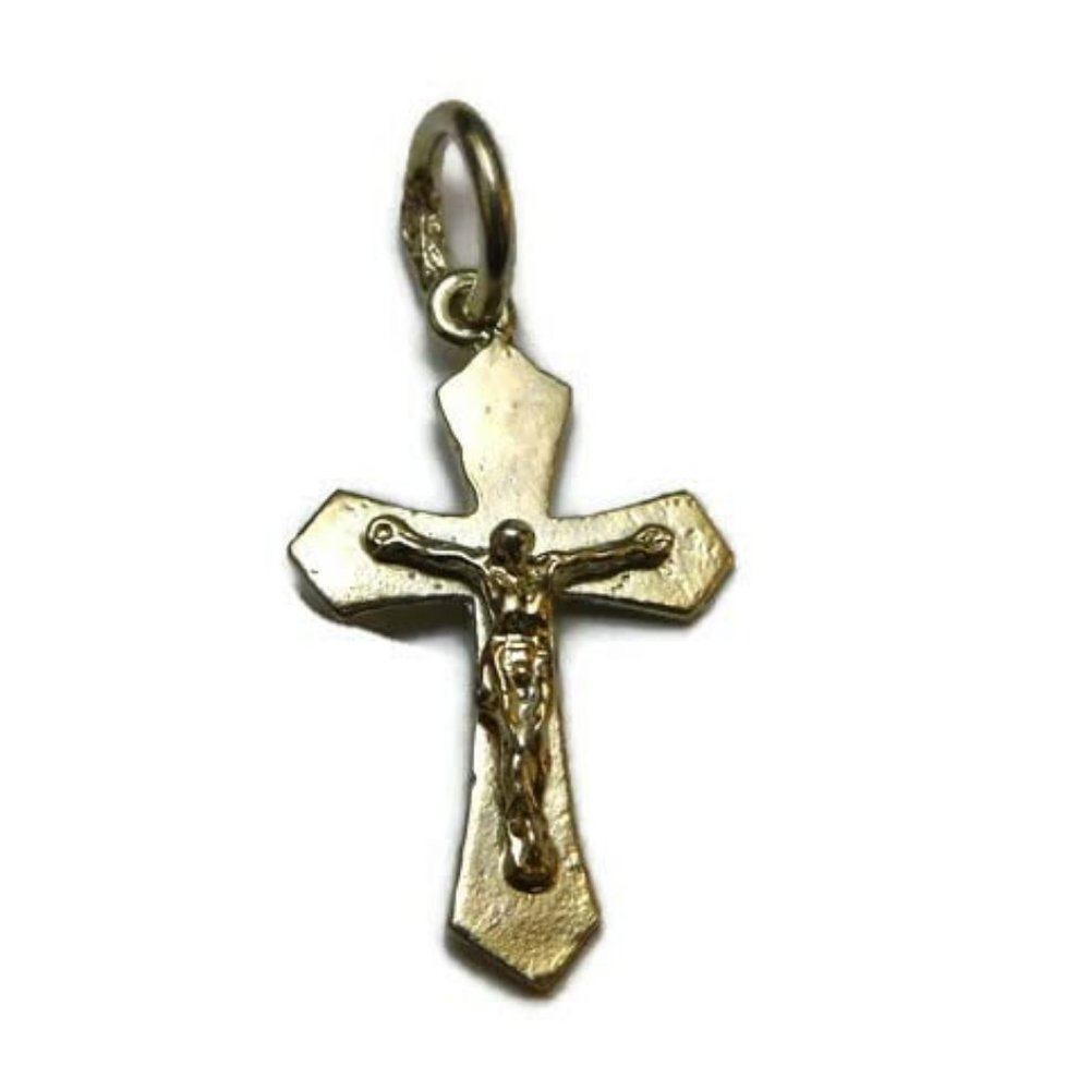 Cross Fiory #2 14k Yellow Gold Charm pendant